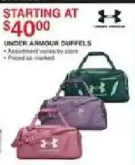 Dunham's Sports Under Armour Duffels offer