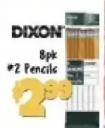Big Lots Dixon #2 pencils offer