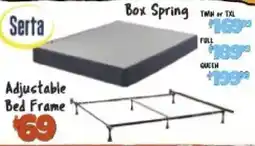 Big Lots Serta box spring offer