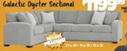 Big Lots Galactic Oyster Sectional offer