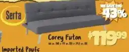Big Lots Serta corey futon offer