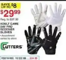 Dunham's Sports Cutters adult game day pro receiver gloves offer