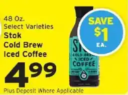 Hannaford Stok cold brew iced coffee offer