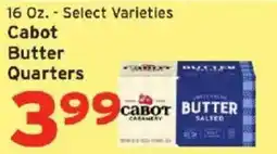 Hannaford Cabot butter quarters offer