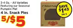 Hannaford 4 in. Snack Pies offer