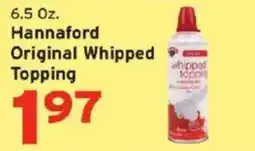 Hannaford Hannaford original whipped topping offer