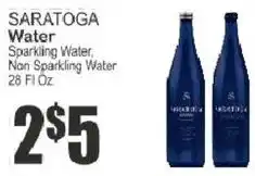 Key Food Saratoga Water offer