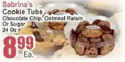 Food Universe Sabrina's Cookie Tubs offer
