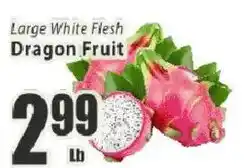 Food Universe Large White Flesh Dragon Fruit offer