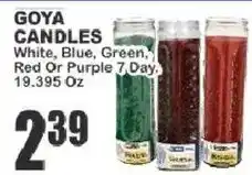 Food Universe Goya candles offer