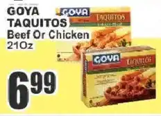 Food Universe Goya taquitos beef or chicken offer