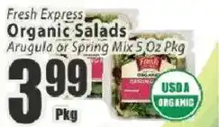 Food Universe Fresh Express organic salads offer