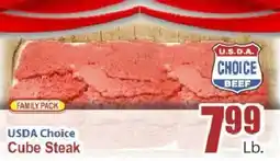 Food Universe Usda Choice Cube Steak offer