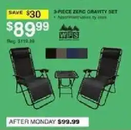 Dunham's Sports Wifs 3-piece zero gravity set offer