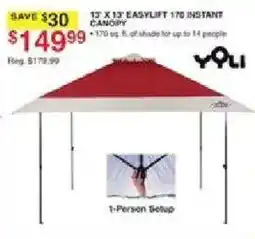 Dunham's Sports Yoli 12' x 12' EasyLift 170 Instant Canopy offer