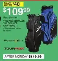 Dunham's Sports Powerbilt Tourmax cart bag offer