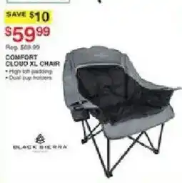 Dunham's Sports Black Sierra Comfort Cloud XL Chair offer