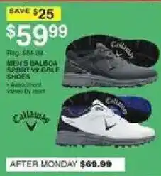Dunham's Sports Callaway men's balboa safari vr golf shoes offer