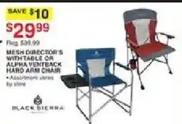 Dunham's Sports Black Sierra Mesh Director's Whitetable Or Alpha Ventback Hard Arm Chair offer