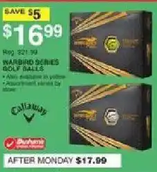 Dunham's Sports Callaway warbird series golf balls offer