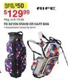 Dunham's Sports Rife rx seven stand or cart bag offer
