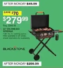 Dunham's Sports Blackstone 22" On-The-Go Griddle offer