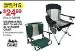 Dunham's Sports Mishmax Big Boy Chair or XL Stadium Chair offer