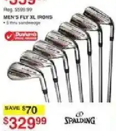 Dunham's Sports Spalding men's fly xl irons offer