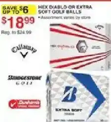Dunham's Sports Callaway Hex Diablo Or Extra Soft Golf Balls offer