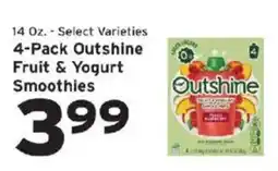 Hannaford Outshine Fruit & Yogurt Smoothies offer