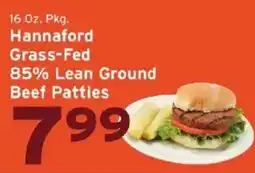 Hannaford Hannaford grass-fed beef patties offer