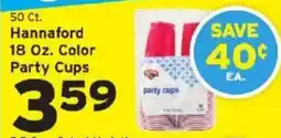 Hannaford Hannaford color party cups offer