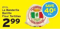 Hannaford La Banderita burrito flour tortillas offer