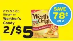Hannaford Riesen or Werther's Candy offer