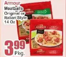 Key Food Armour meatballs original or italian style offer