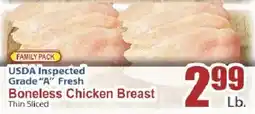 Key Food Family pack boneless chicken breast offer
