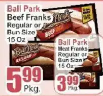 Key Food Ball Park Beef Franks offer