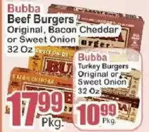 Key Food Bubba Beef Burgers offer