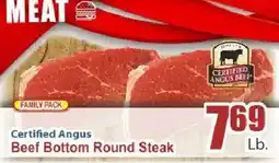 Key Food Certified Angus Beef Bottom Round Steak offer