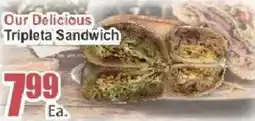 Key Food Our Delicious Tripleta Sandwich offer