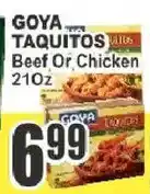 Key Food Goya taquitos beef or chicken offer