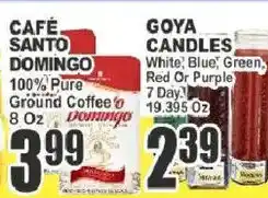 Key Food Goya candles offer