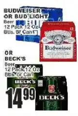 Key Food Budweiser or Bud Light Beer offer