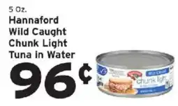 Hannaford Hannaford wild caught chunk light tuna in water offer