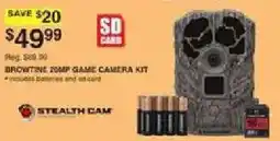 Dunham's Sports Stealth Cam Browning 25MP Game Camera Kit offer