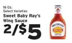 Hannaford Sweet Baby Ray's Wing Sauce offer