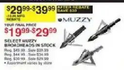 Dunham's Sports Muzzy broadheads offer
