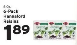 Hannaford Hannaford raisins offer