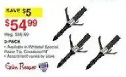 Dunham's Sports Grinn Reaper Razor Tip Crossbow FT offer