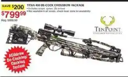 Dunham's Sports Ten Point Titan 400 De-Cock Crossbow Package offer
